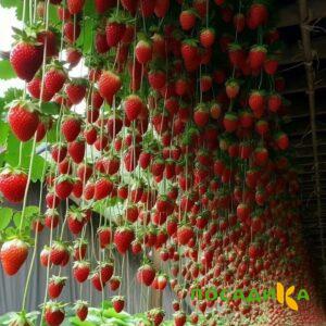 Клубника ампельная Анастасия купить по цене от 370р. в интернет-магазине «Посадика» с доставкой почтой в в Плесе и по всей России – [изображение №1].